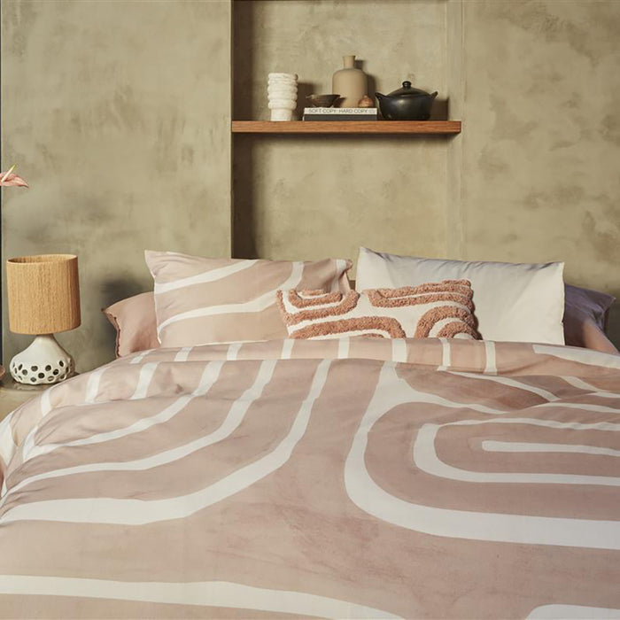 vtwonen Tribe Dekbedovertrek 200 x 200/220 cm - Poeder