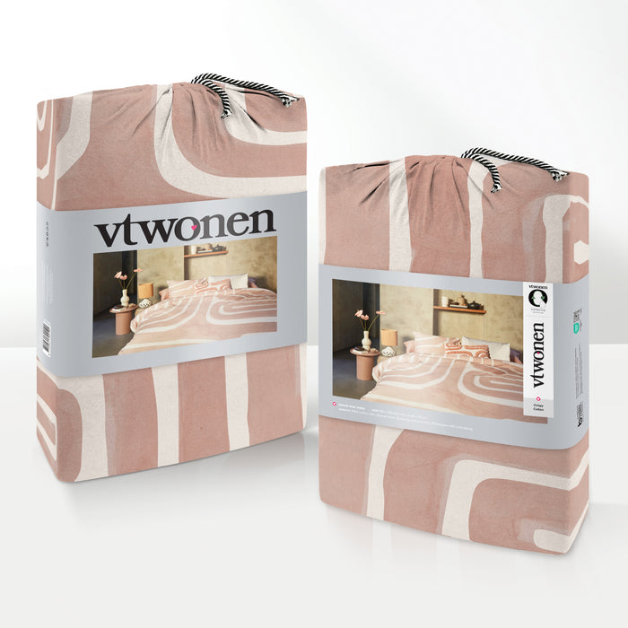 vtwonen Tribe Dekbedovertrek 240 x 200/220 cm - Poeder