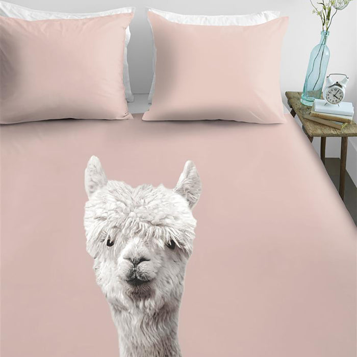 Ambiante Alpaca Dekbedovertrek 200 x 200/220 cm - Peach