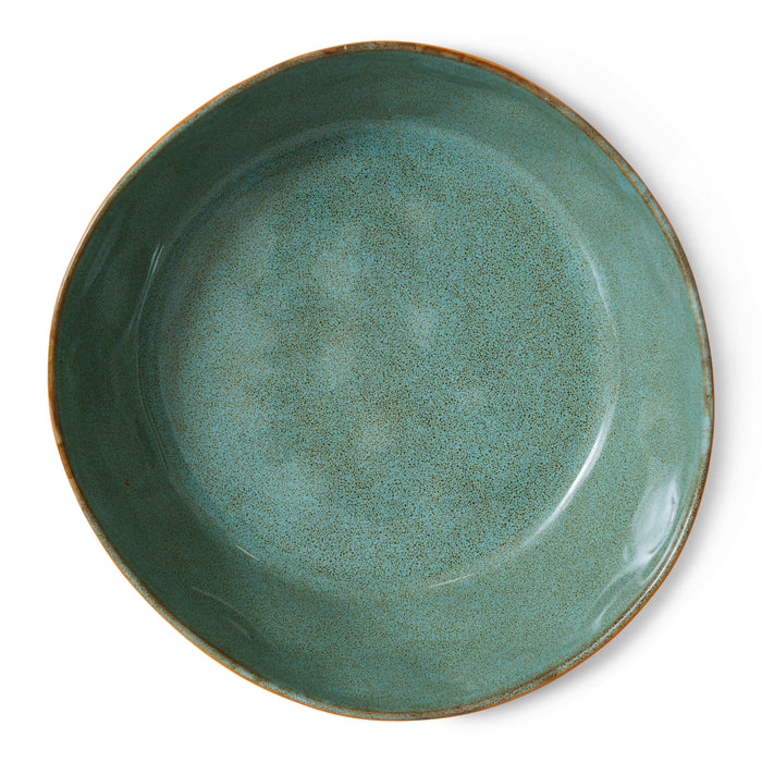 HKliving 70's Diep Bord Ø 19,5 cm - Set van 2 - Golden Hour