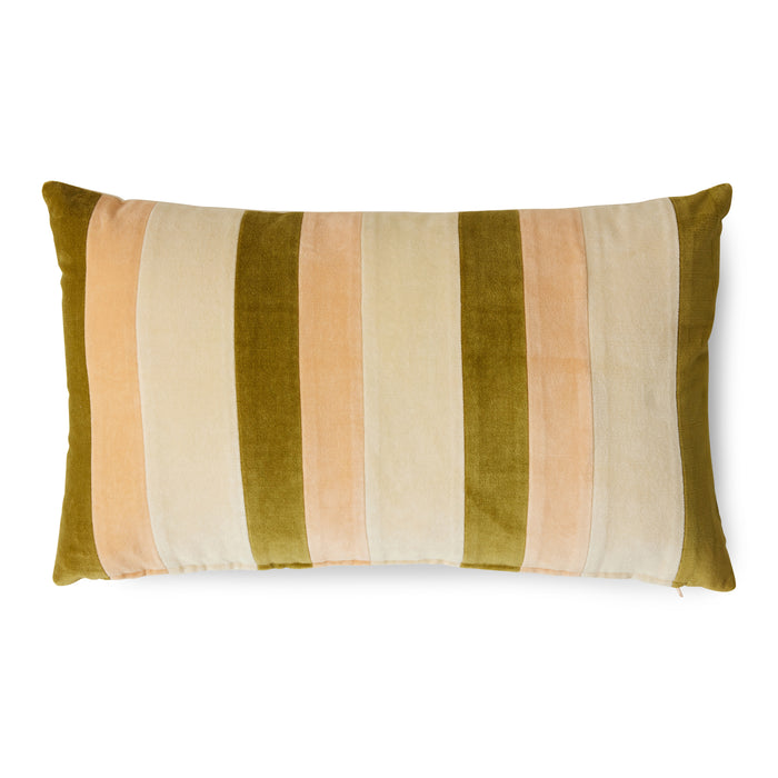 HKliving Striped Velvet Sierkussen 35 x 60 cm - Fields