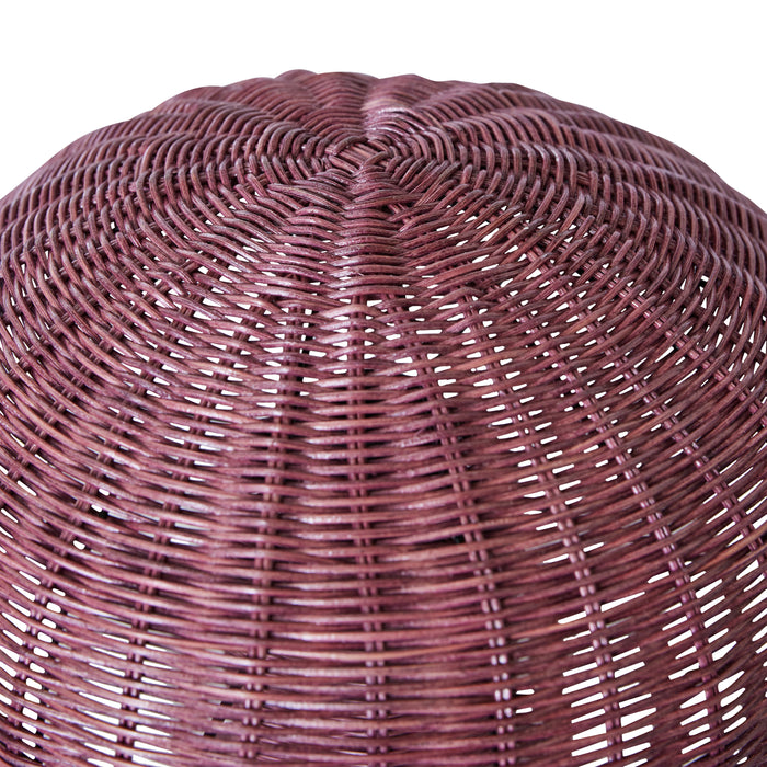 HKliving Rattan Tafellamp - Burgundy