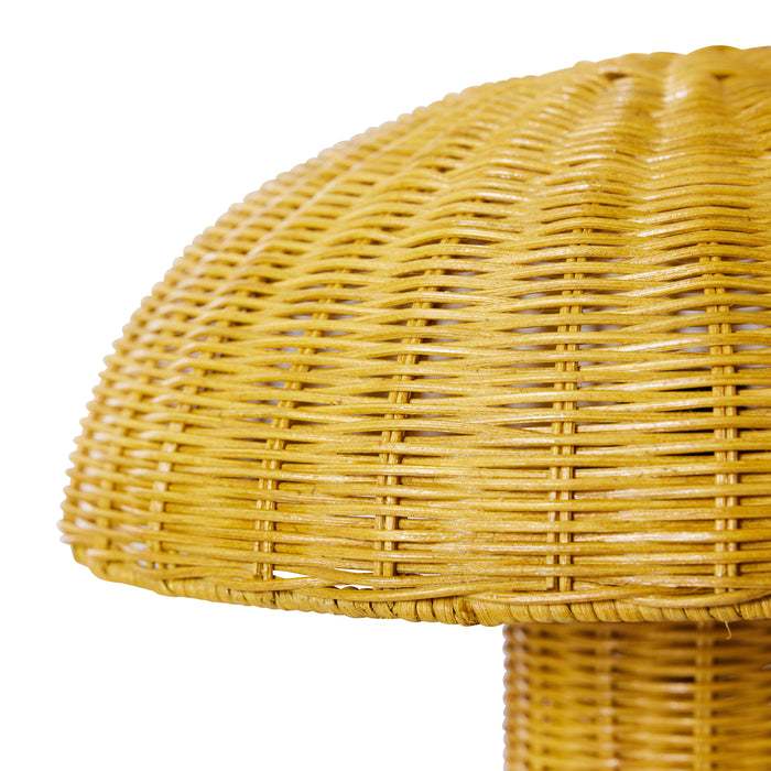 HKliving Rattan Tafellamp - Mustard