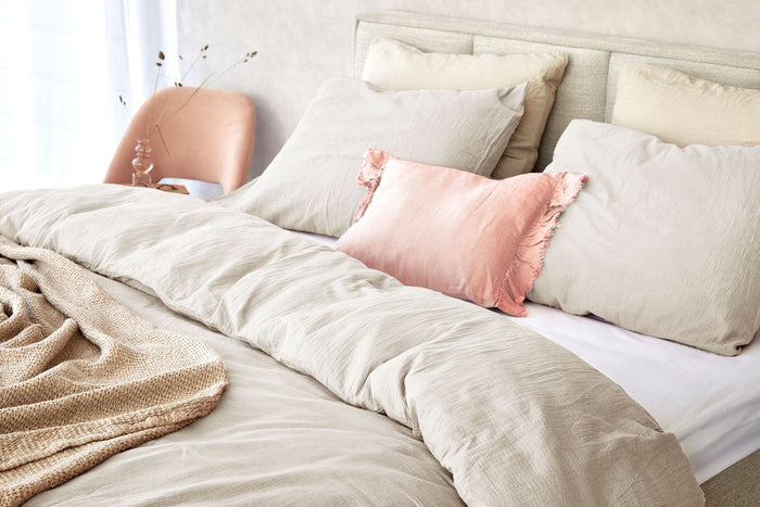 Dreamers Den Mousseline Dekbedovertrek 240x220 sand