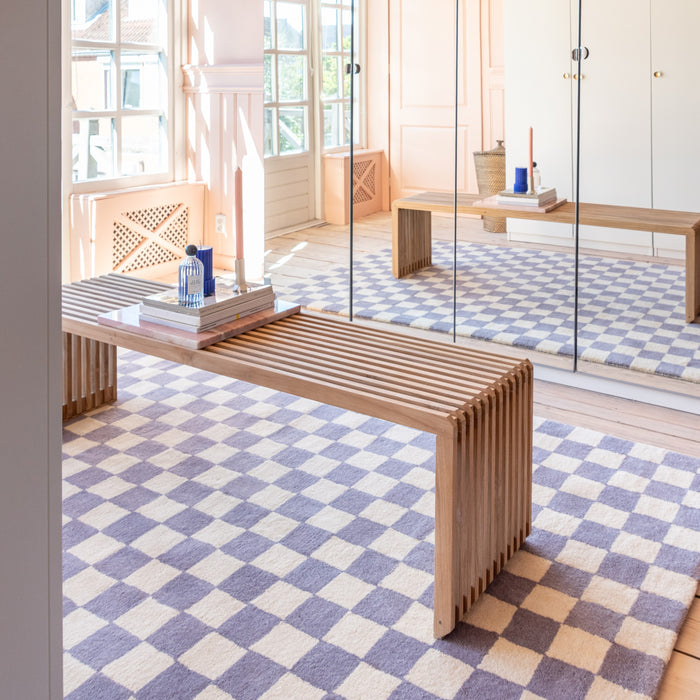 HKliving Slatted Bankje B 160 cm - Teak