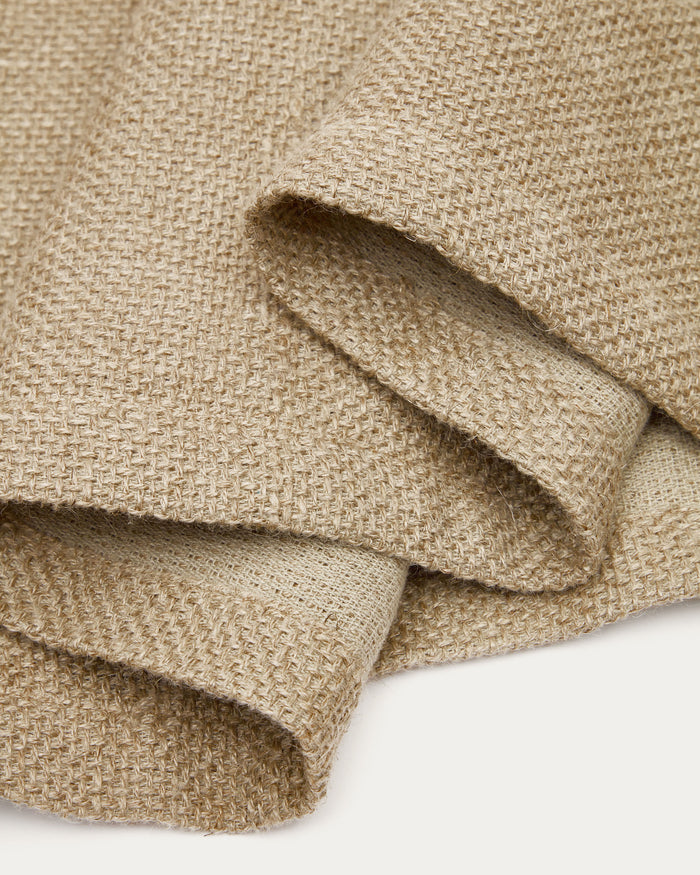 Kave Home - Tissina beige tafelloper, 100% linnen, 50x160cm