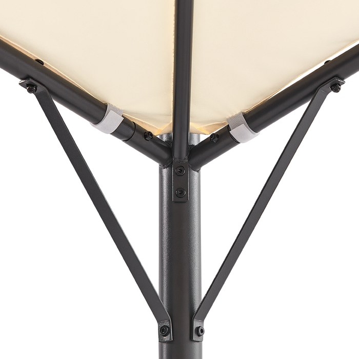 Beliani - VOMERO - Tuinpaviljoen - Beige - Staal