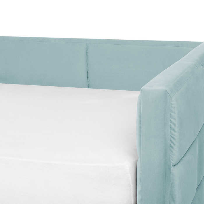 Beliani - CHAVONNE - Slaapbank - Mintgroen - 90 x 200 cm - Fluweel