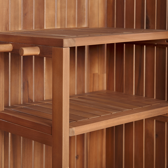 Beliani - SAVOCA - Tuinkast - Bruin - Acaciahout