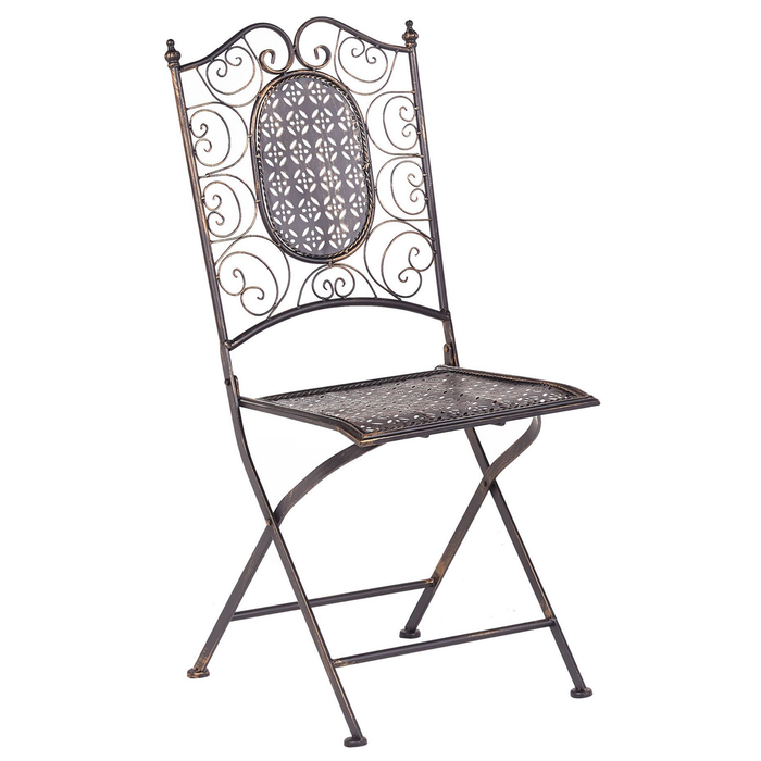 Beliani - BORMIO - Bistroset voor 2 - Zwart - IJzer