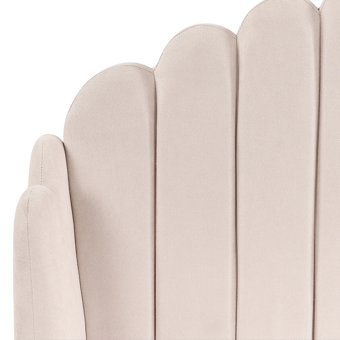 Beliani - AMBILLOU - Bed - Lichtbeige - 160 x 200 cm - Polyester