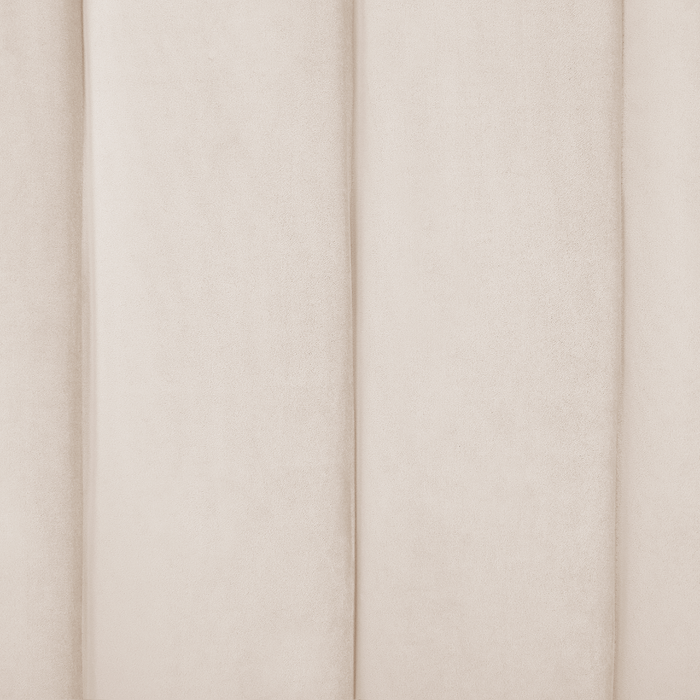 Beliani-AMBILLOU-Tweepersoonsbed-Lichtbeige-160 x 200 cm-Fluweel