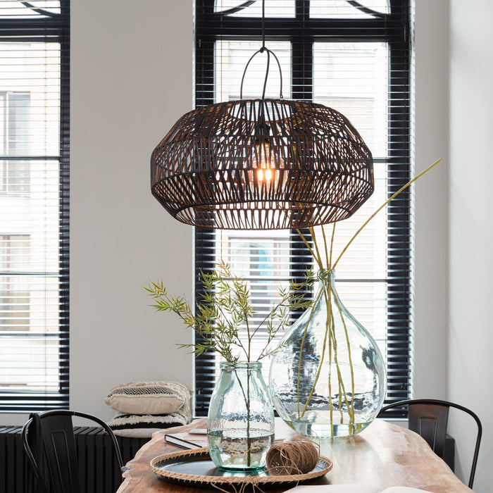 J-Line vaas Hoog - glas - transparant - 27 cm hoog