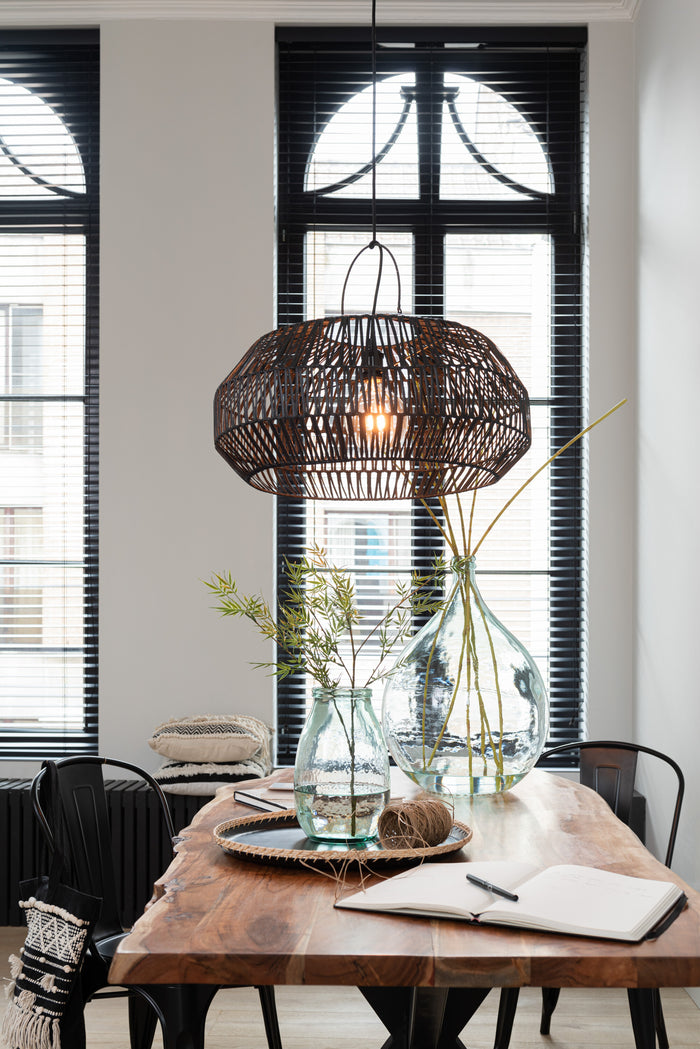 J-Line vaas Hoog - glas - transparant - 27 cm hoog