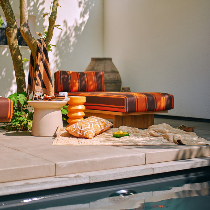 HKliving Quilted Plaid 170 x 130 cm - Sand