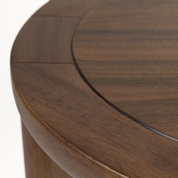 Zuiver Storm Bijzettafel - Ø 45 cm - Walnoot