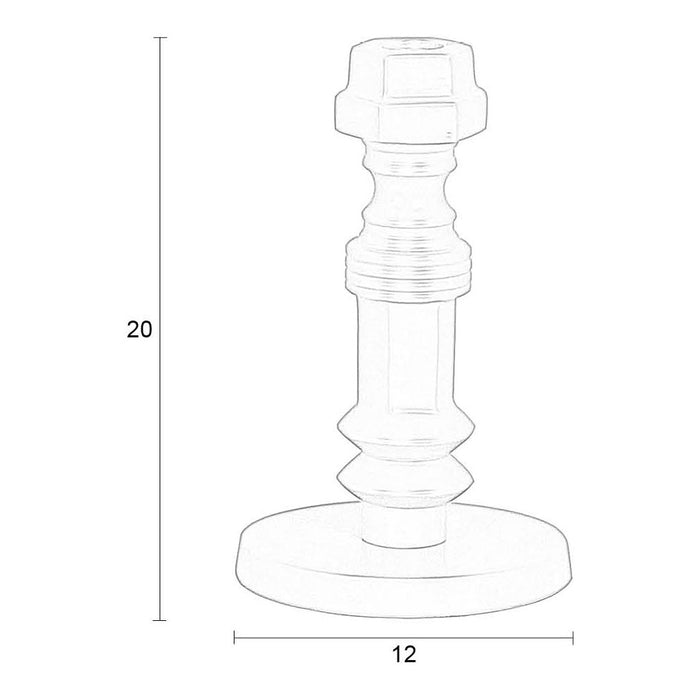 Zuiver Totem Kandelaar - S - Zwart