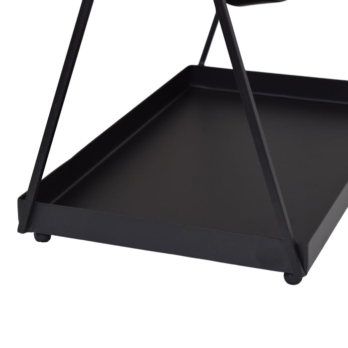 LOFT42 Tafelspiegel Vonki - Zwart - Metaal - 49x40x21