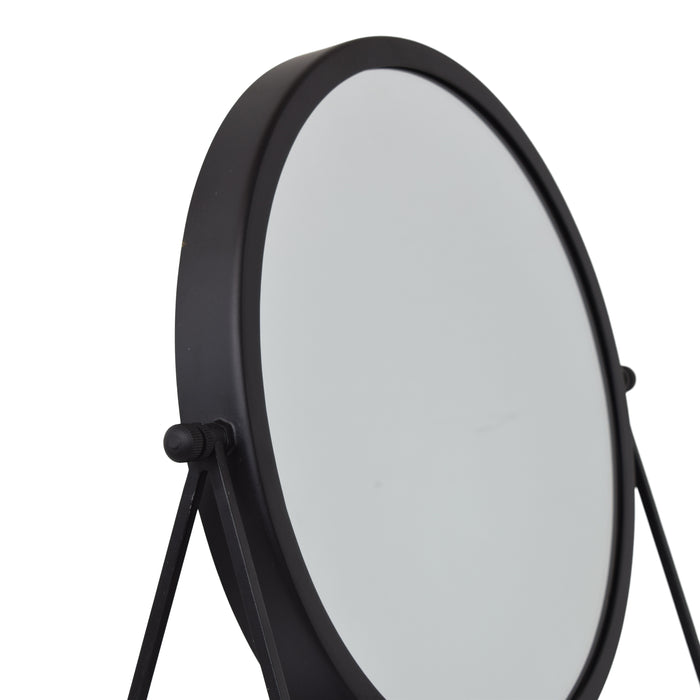 LOFT42 Tafelspiegel Vonki - Zwart - Metaal - 49x40x21