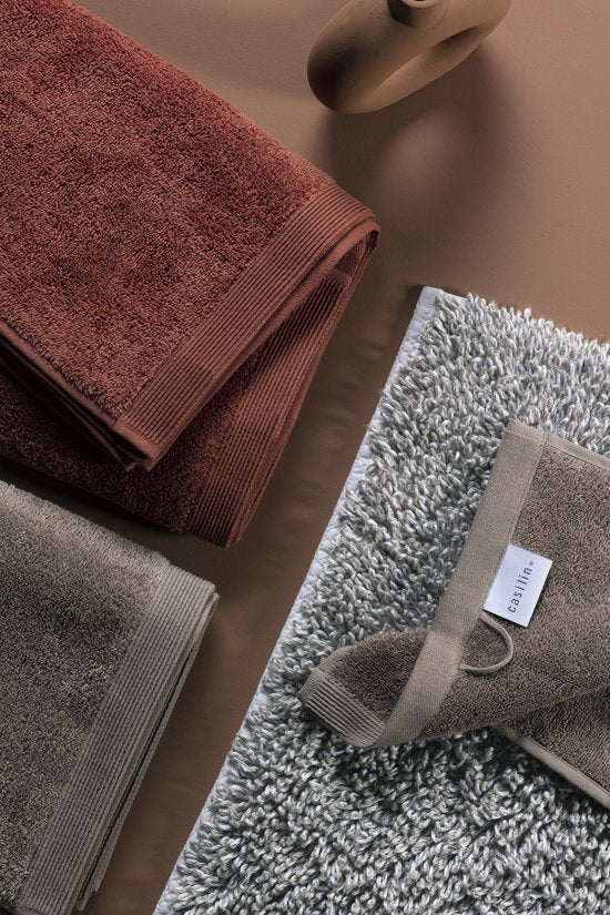 Casilin Como Handdoek set - Badlaken (set|5) Bruin - Set van 5 stuks