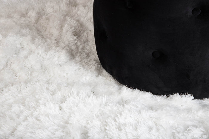 Hioshop Grace vloerkleed 400x300 cm polyester wit.