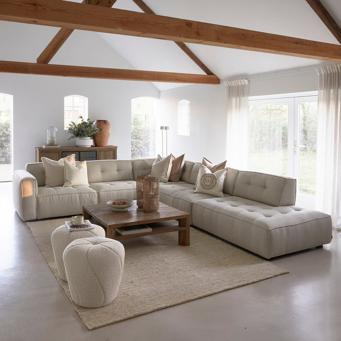 Riviera Maison Lantaarn, Windlicht, Kaarsenhouder - Webbing - Bruin