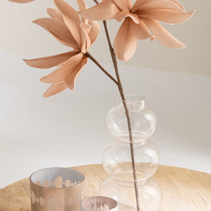 J-Line Theelichthouder Halve Maan Glas Mix Small Assortiment Van 2