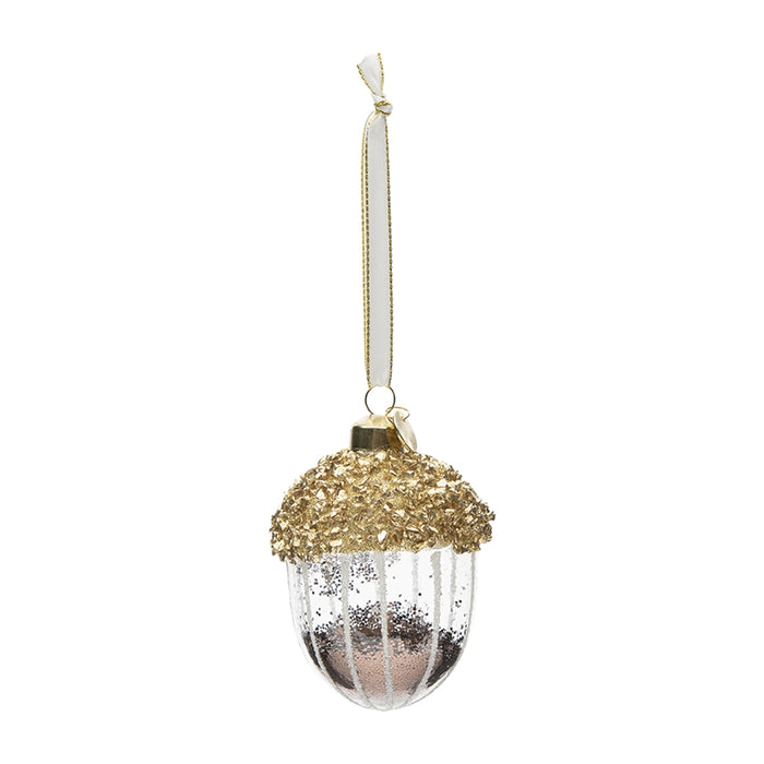 Riviera Maison Kerstballen, Goud - Sparkling Acorn - 2 stuks