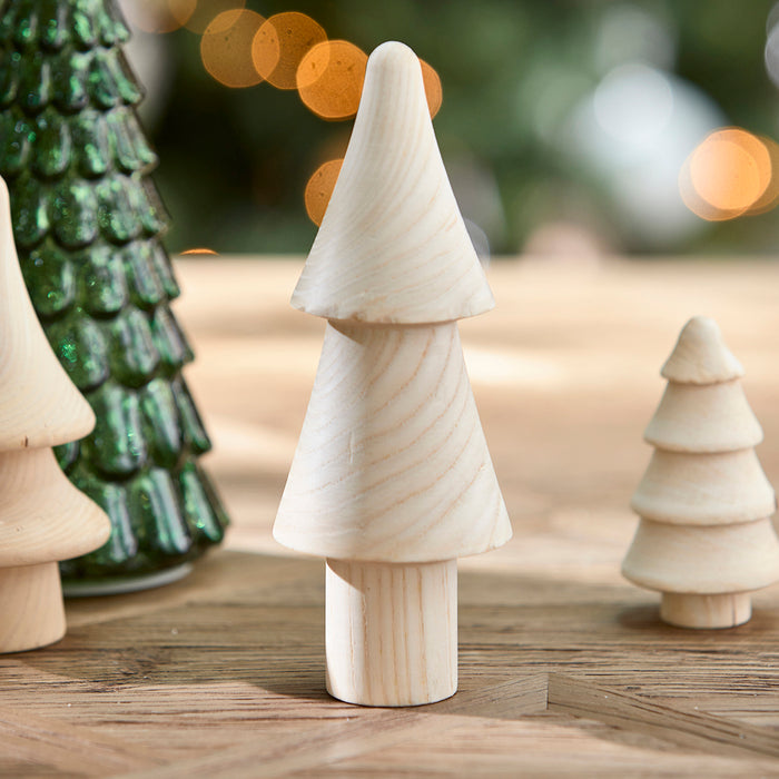 Riviera Maison Kerstboom beeldje Bruin - Breckenridge Wooden