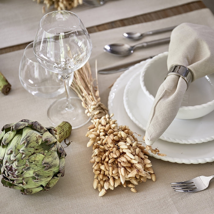 Riviera Maison Servetringen, Zilver - Monogram - 2 stuks