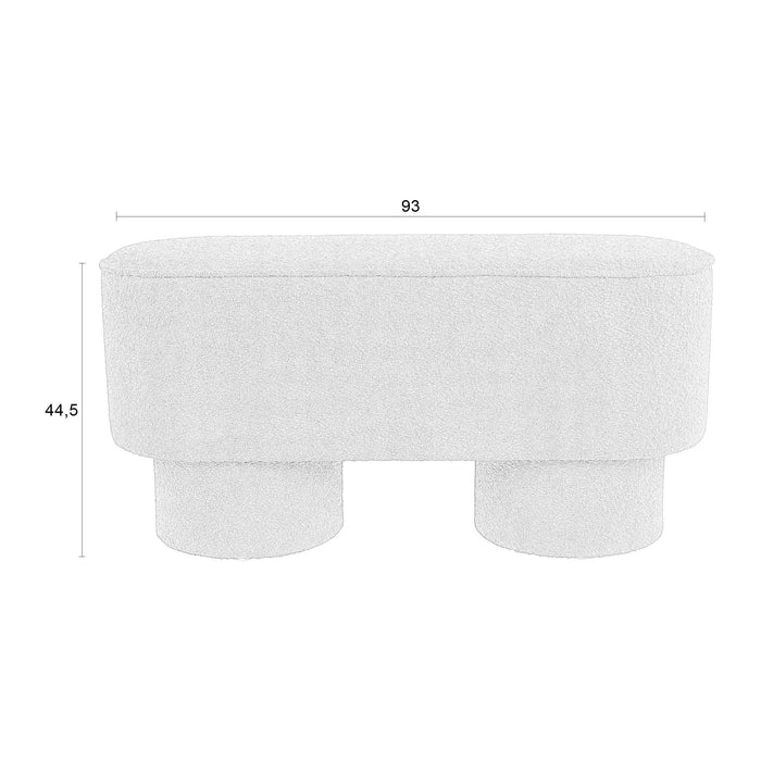 by fonQ Arc Bankje - B 93 cm - Terra