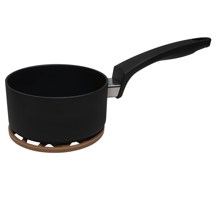 Krumble Pannenonderzetter met schubben patroon - Bruin - Set van 2