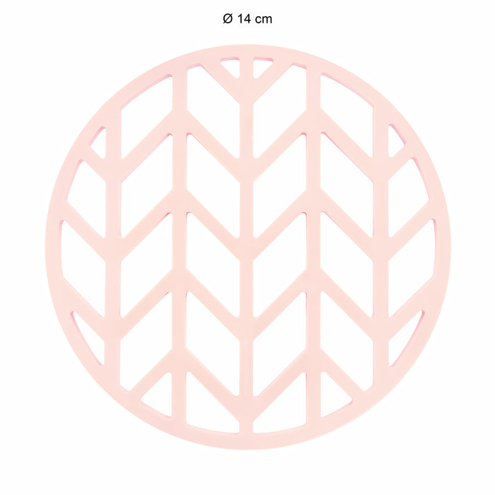 Krumble Pannenonderzetter met pijlen patroon - Roze - Set van 3