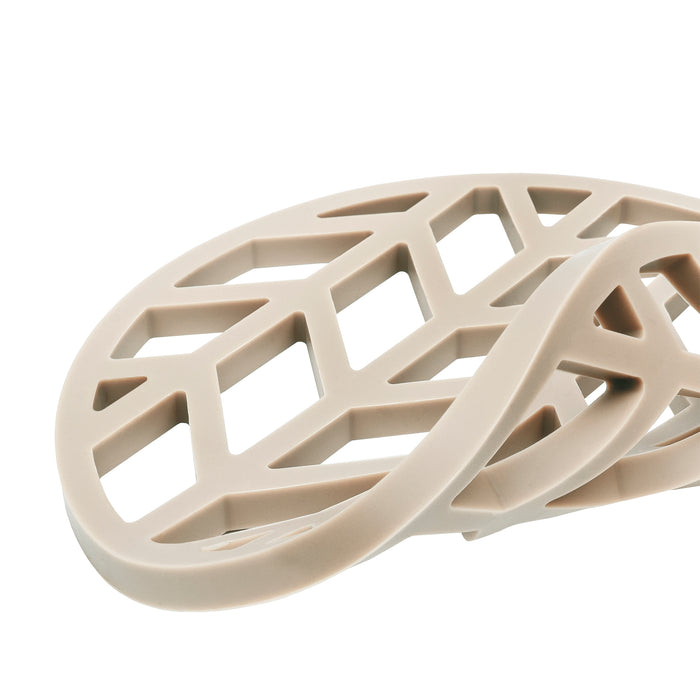 Krumble Pannenonderzetter met pijlen patroon - Beige - Set van 3