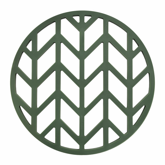 Krumble Pannenonderzetter met pijlen patroon - Groen - Set van 3