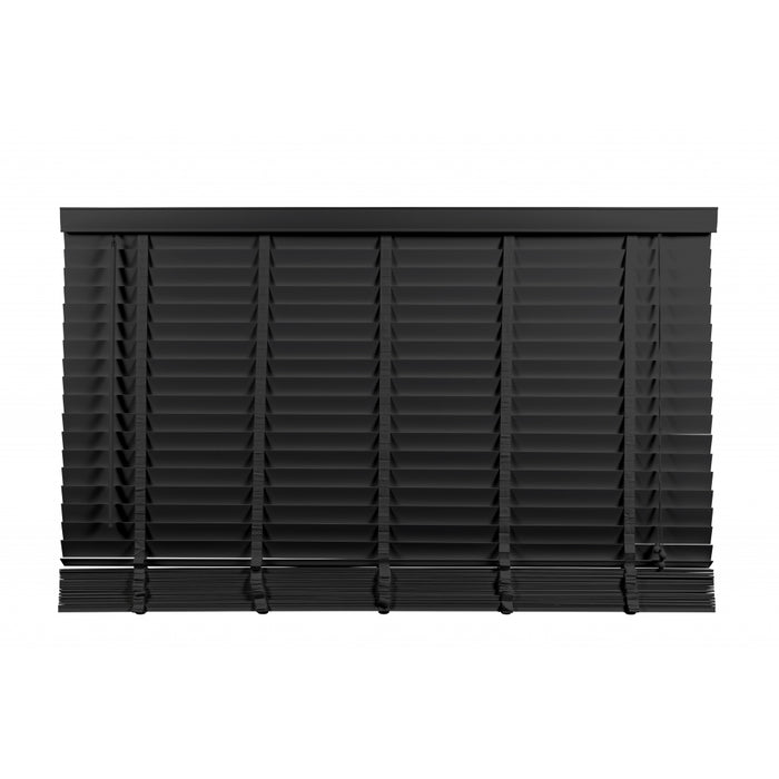 Jaloezie Hout Zwart - Hout - 180x210x5cm (BxHxD)
