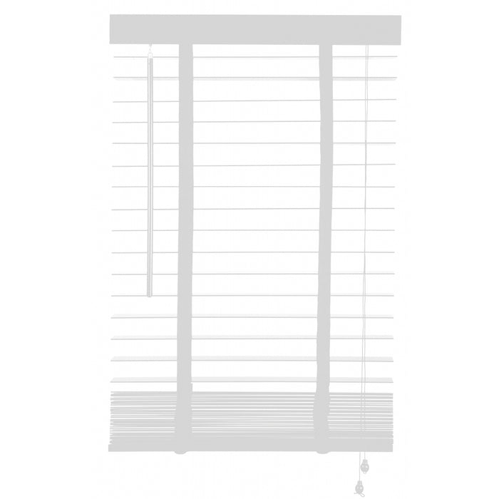 Jaloezie Hout Wit - Hout - 60x130x5cm (BxHxD)