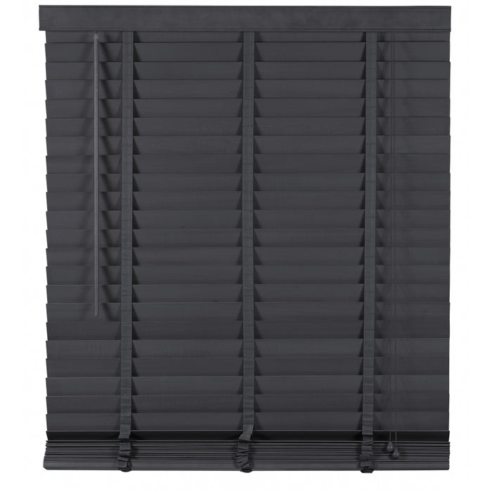 Jaloezie Hout Zwart - Hout - 140x130x5cm (BxHxD)