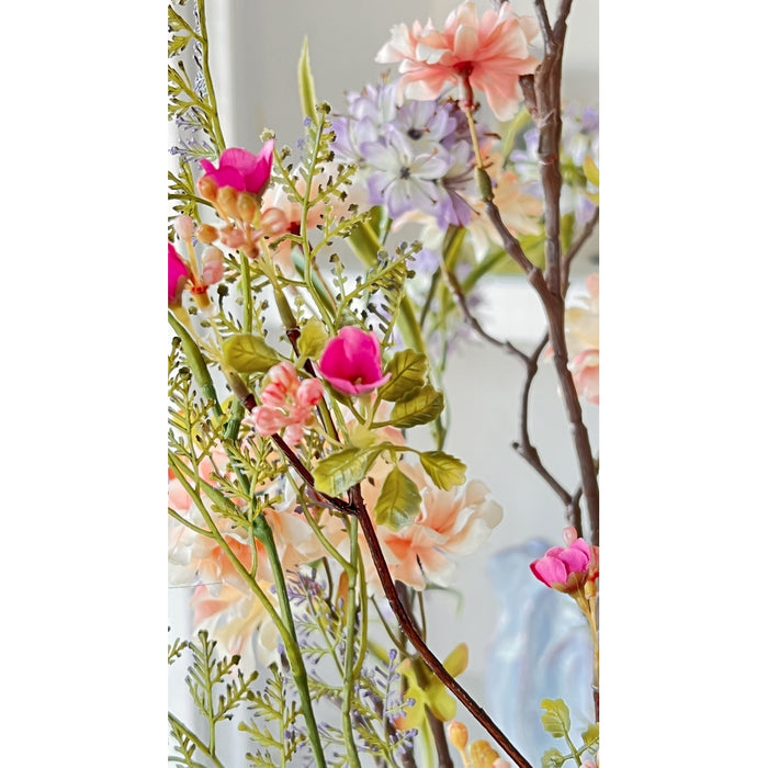 Fleurdirect Kunstbloem Vlambloem - Rood|Roze - Polyester