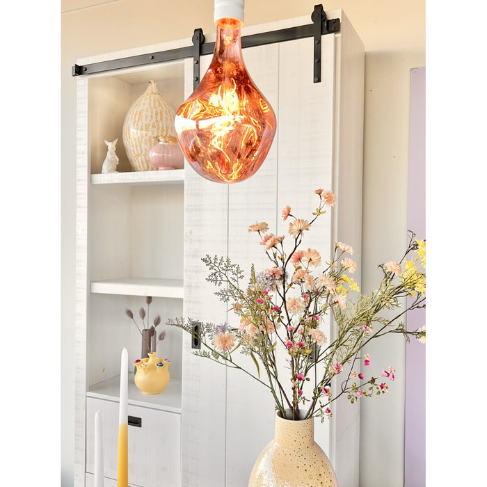 Fleurdirect Kunstbloem Vlambloem - Rood|Roze - Polyester