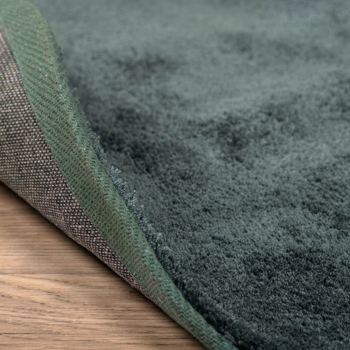 Hioshop Undra vloerkleed Ø200 cm polyester groen.