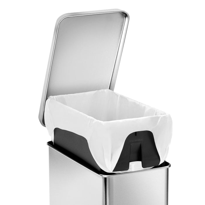 Afvalemmer Profile Brushed RVS, 10 liter - Simplehuman