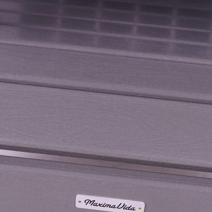 Kunststof adirondack tuinstoel Montreal grijs