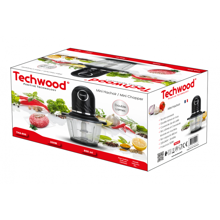 Techwood Mini Chopper - Hakmolen Tha-806