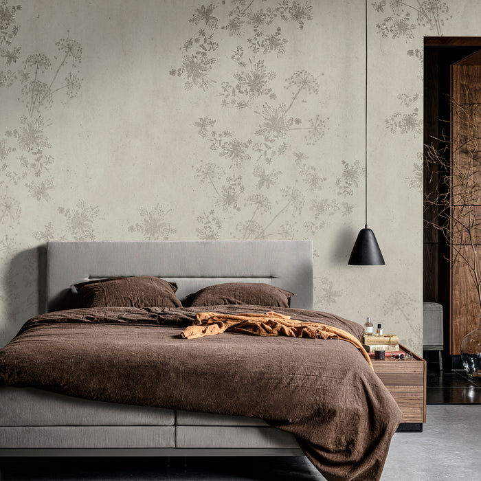 vtwonen Fotobehang - Wild Flower Concrete - 280x300cm