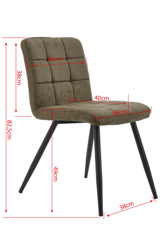 Furnihaus Eetkamerstoel Collin microvezel taupe