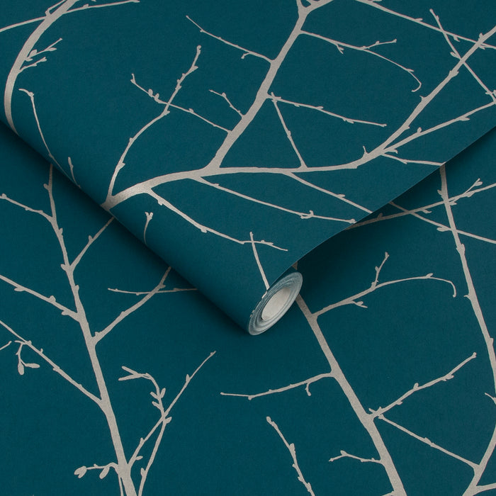 Graham & Brown Vliesbehang - Boreas Teal - 10mx53cm