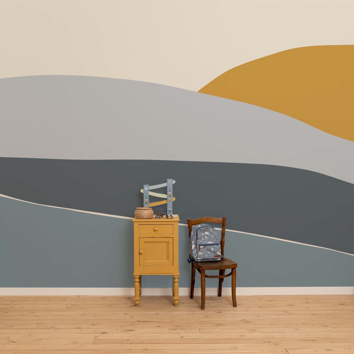 Little Dutch Fotobehang | Horizon Blue - Blauw - 280x300 cm