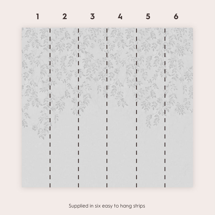 Laura Ashley Lockwood Fotobehang - Planten - 280x300cm - Grijs