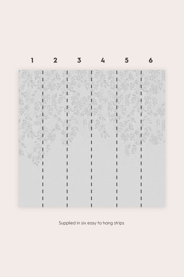 Laura Ashley Lockwood Fotobehang - Planten - 280x300cm - Grijs